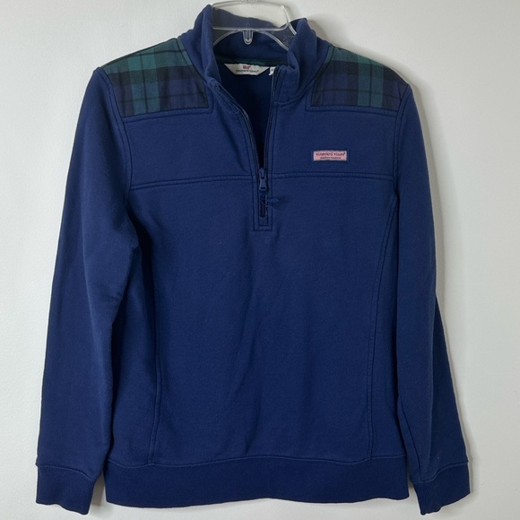 Vineyard Vines Women’s Navy Quarter-Zip Pullover / Sweater • 77% Cotton • Size M - Picture 1 of 7